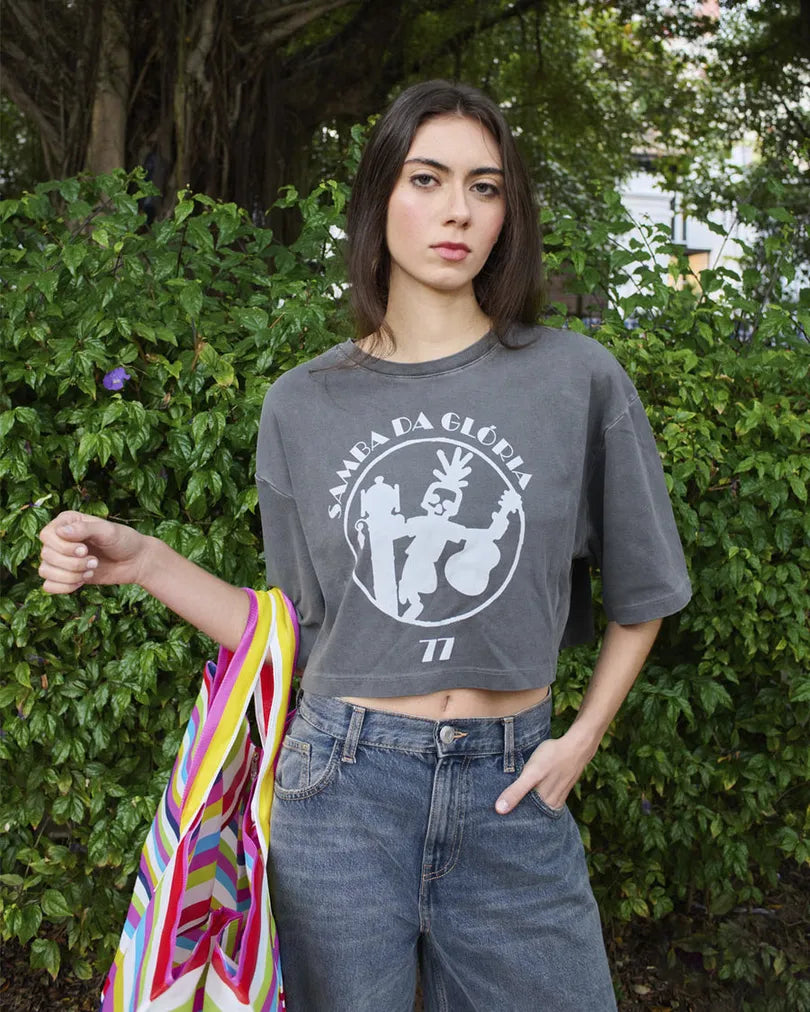 Cropped Samba da Glória Oversized
