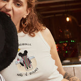 Cropped Tu tá no Brasil Bordada