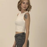 Cropped Ribana Offwhite