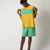 Camiseta Recorte Oversized Amarela