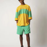 Camiseta Recorte Oversized Amarela