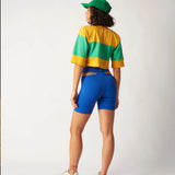 Cropped Recorte Oversized Amarelo