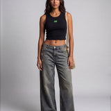 Regata Cropped Preta Brasil