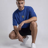 Camiseta Last Dance College Oversized Azul