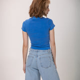 Baby Tee Amo Te Odiar Azul