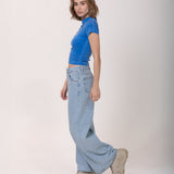 Baby Tee Amo Te Odiar Azul