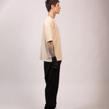 Camiseta Suedine BOX Areia
