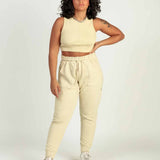 Calça Moletom Areia