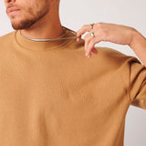 Camiseta Tricô Caqui