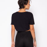 Cropped Relax Preto
