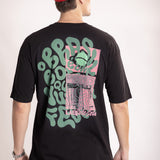 Camiseta Boteco Noventa Oversized Preta