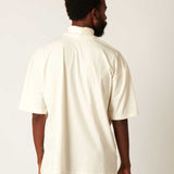 Camiseta Gola Alta Offwhite Oversized