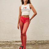 Hot Pant Fogo Vermelho