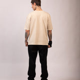 Camiseta Noventa Oversized Areia Estonado