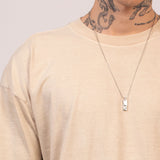 Camiseta Noventa Oversized Areia Estonado
