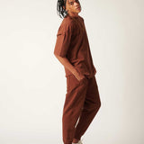 Camiseta Noventa Oversized Marrom