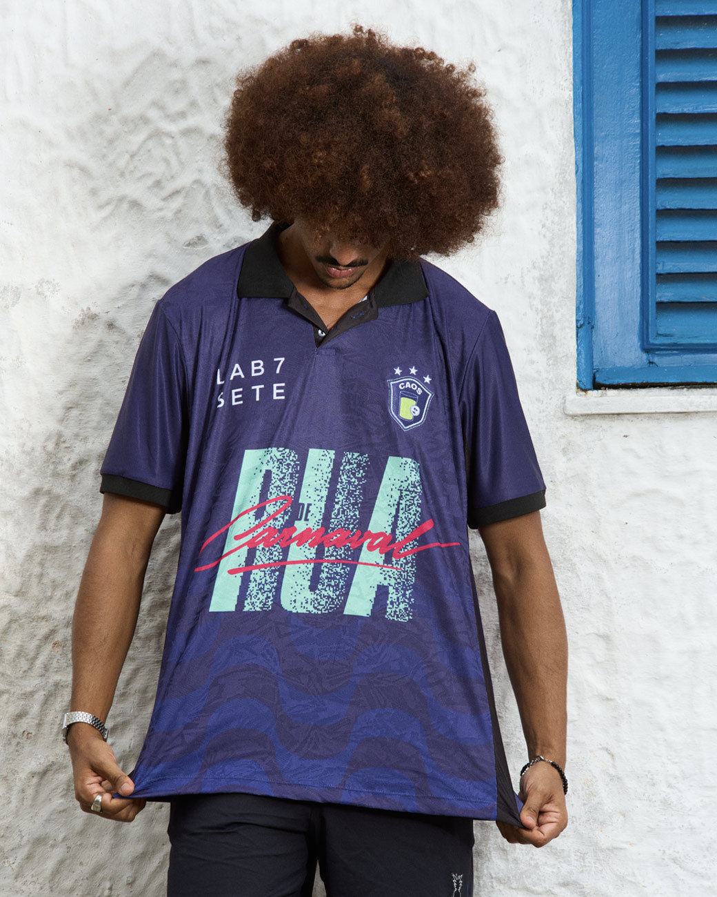 Lab 77 Camiseta Polo Carnaval de Rua 77 Azul – LAB77