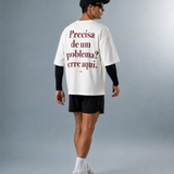 Camiseta Corre Aqui Quadrille Oversized