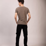 Camiseta Relax Marrom Estonado