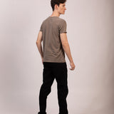 Camiseta Relax Marrom Estonado