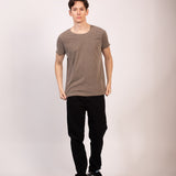 Camiseta Relax Marrom Estonado