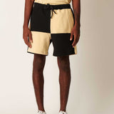 Short Recorte Xadrez Areia