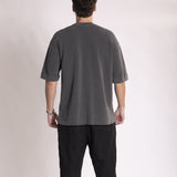 Camiseta Tricô Oversized Grafite