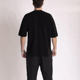 Camiseta Tricô Oversized Preto