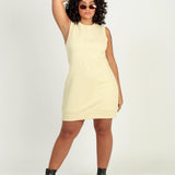 Vestido Moletom Areia