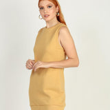 Vestido Moletom Ocre