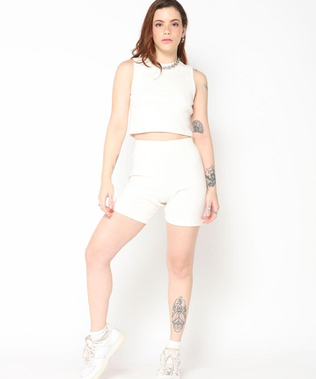 SHORT CICLISTA OFFWHITE DE RIBANA - LAB77